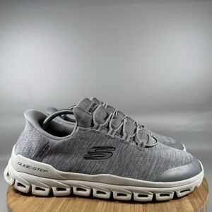 Skechers Slip-ins Glide-Step Zefyr Gray White Shoes Men Size 11 233011